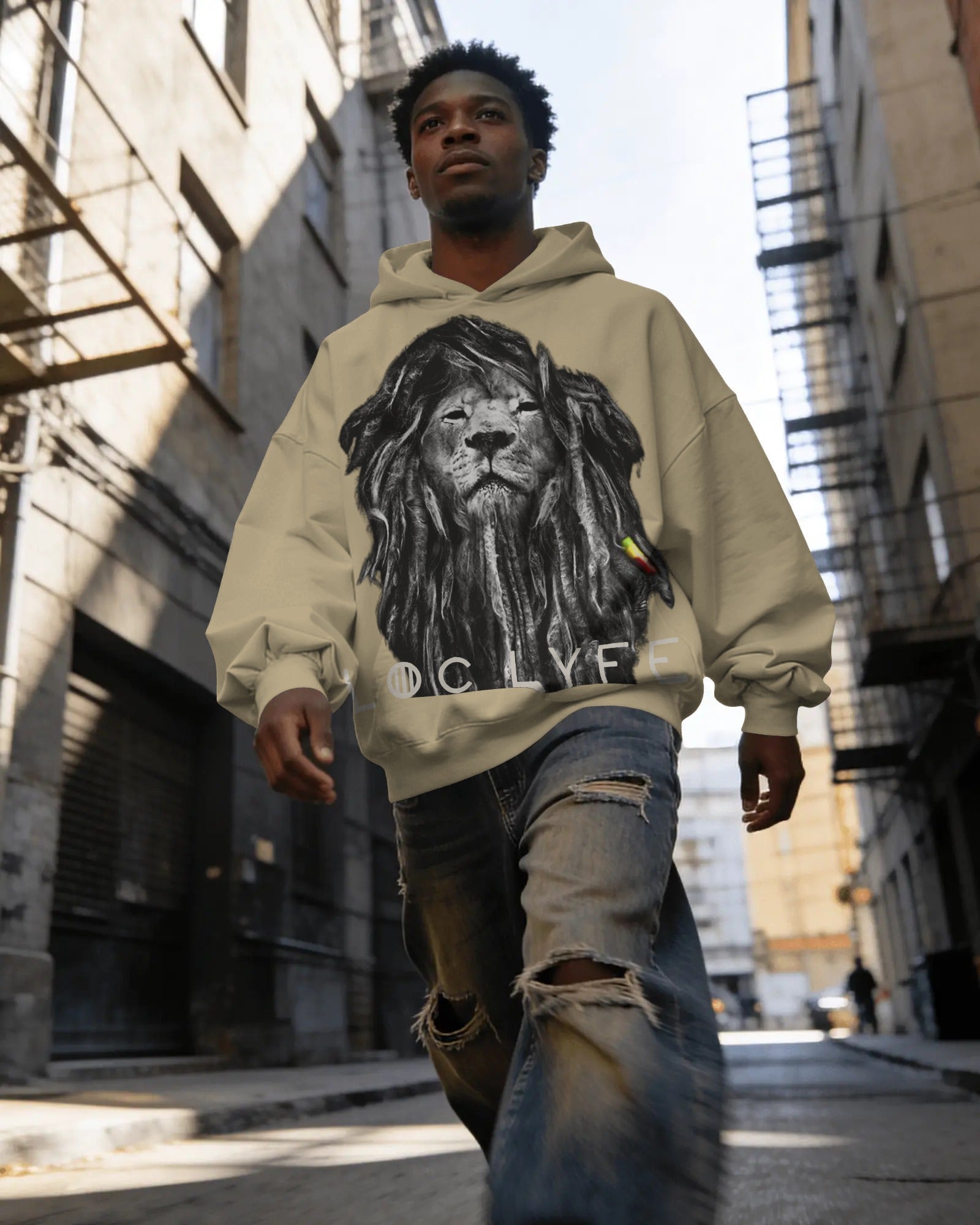 RASTA LION HOODIE